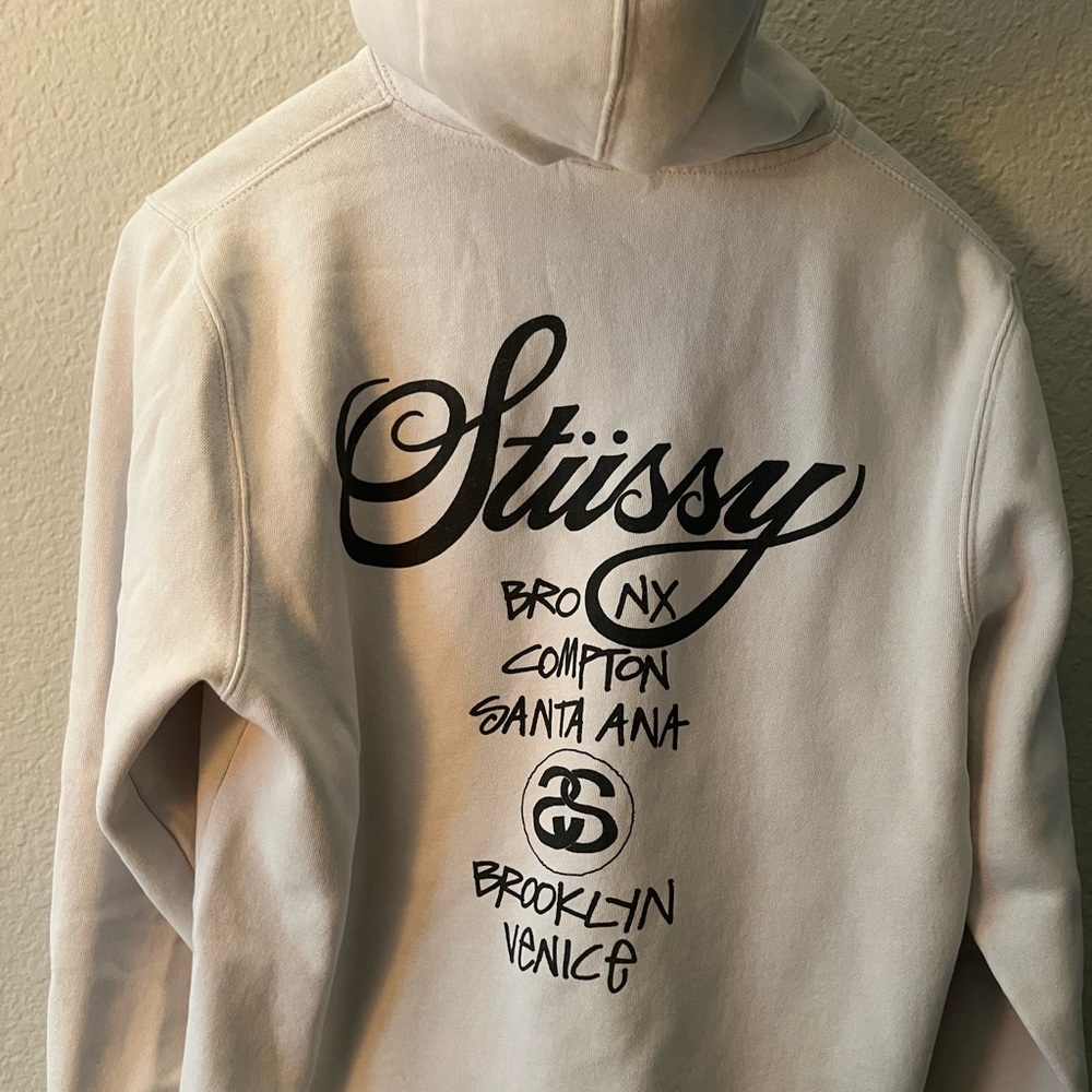 Stüssy World Tour Hoodie - White